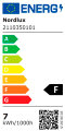 Nordlux Alec 6,1 W LED innfelt spot hvit